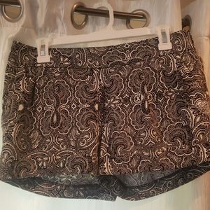 Express black and white shorts